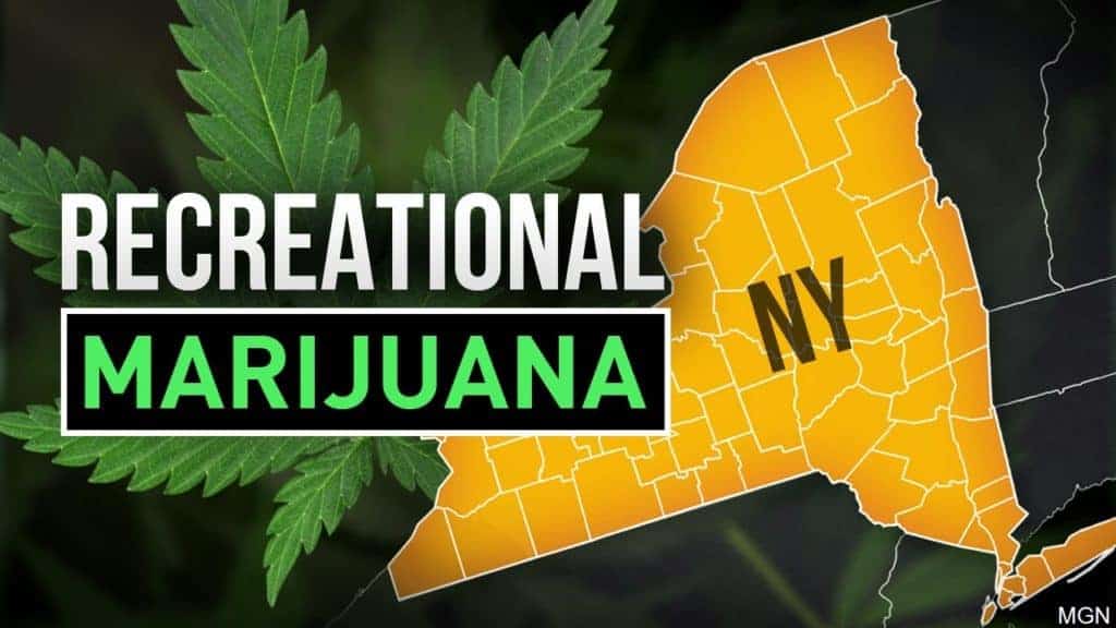 When will recreational marijuana be sold in NY?